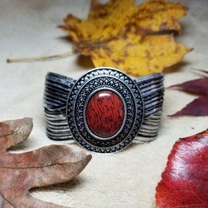 NEW Premier Designs Antiqued Silver Cuff Bracelet